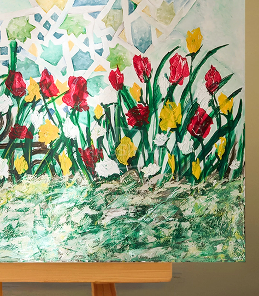 Joie - signé par l'artiste Latifa Tahraoui